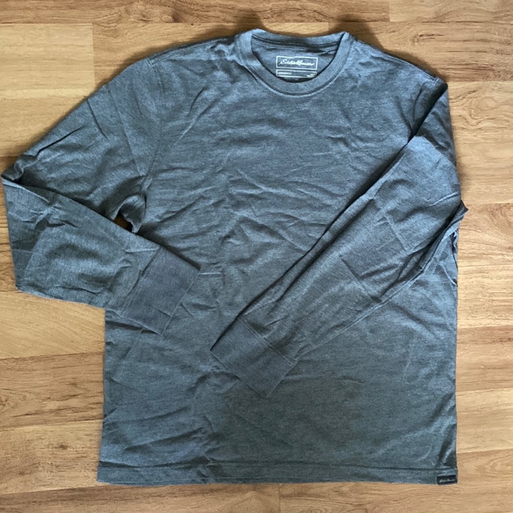 Eddie Bauer grey long sleeve L